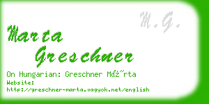 marta greschner business card